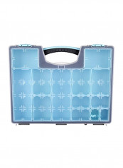 Quickview Box With Removable Bins Blue/Black 16.5x13.2x2.4inch