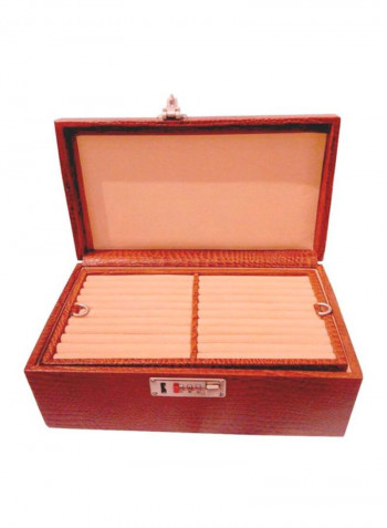 8-Grid Leather Watch Box With Ring Holder Tray