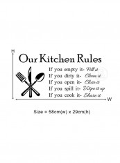 Kitchen Wall Stickers White/Black 60 X 90cm reviews Kitchen Wall Stickers White/Black 60 X 90cm