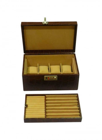 Watch Box With Pen And Ring Holder