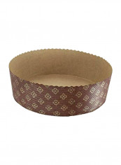 12-Piece Panettone Basso Mould Set Beige/Brown 7.8x2.6inch