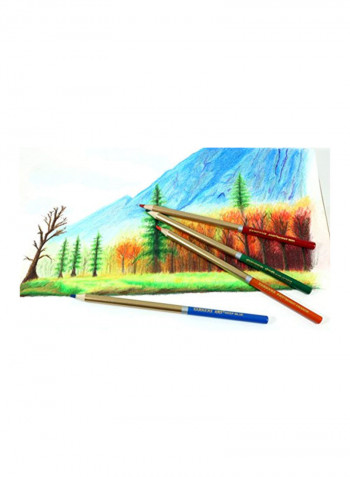 72-Piece Artist Colouring Pencil Set Blue/Pink/Green