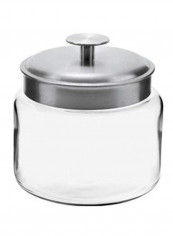 Montana Jar With Metal Cover Clear/Silver 6x6x6inch reviews Montana Jar With Metal Cover Clear/Silver 6x6x6inch