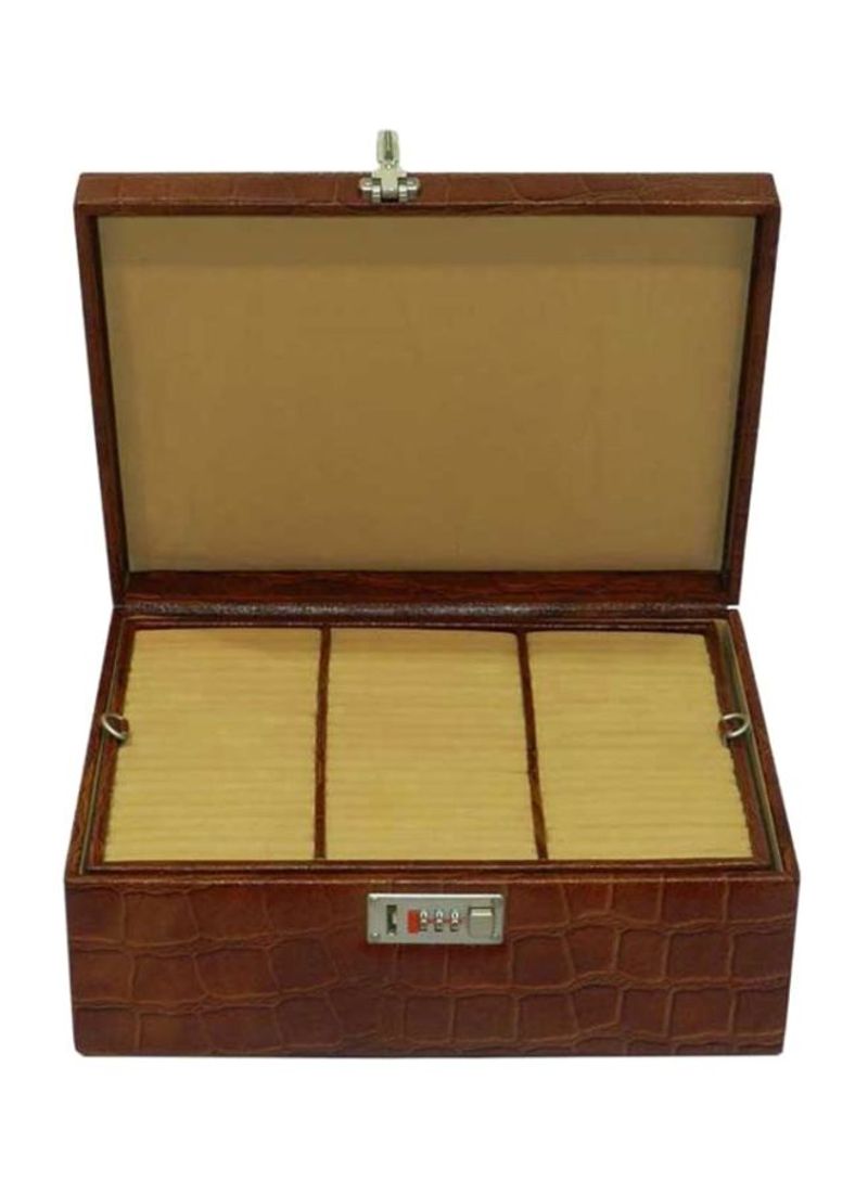 15-Grid Leather Watch Organizer Box