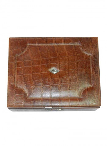 15-Grid Leather Watch Organizer Box