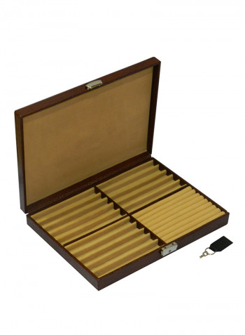 Capacity Of 15 Designer Pen Ring And Cufflink Box