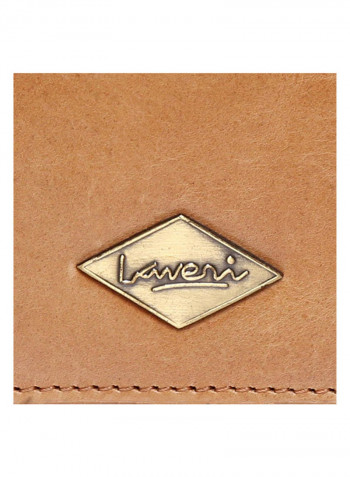 Leather Stitch Detailed Crossbody Bag Brown