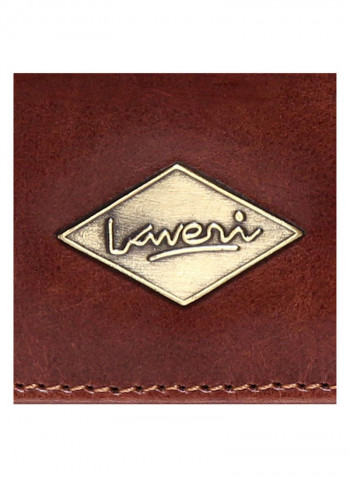Leather Stitch Detailed Crossbody Bag Brown