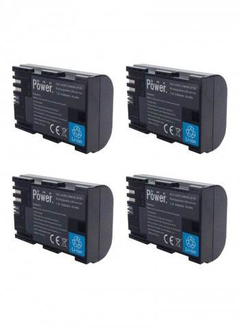 8-Piece Battery Grip Kit For Canon Black