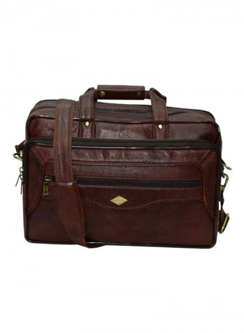 Leather Bag Fits 17.5 Inches Laptop Black