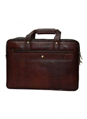 Leather Bag Fits 17.5 Inches Laptop Black
