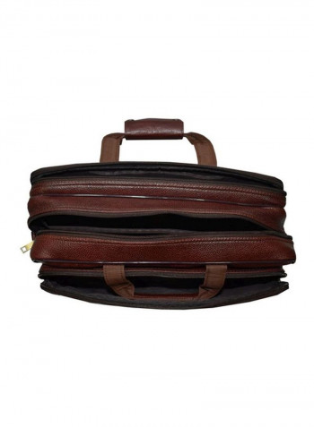 Leather Bag Fits 17.5 Inches Laptop Black