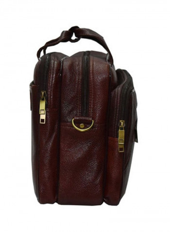 Leather Bag Fits 17.5 Inches Laptop Black