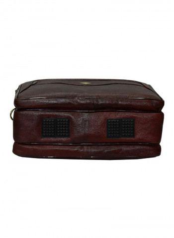 Leather Bag Fits 17.5 Inches Laptop Black