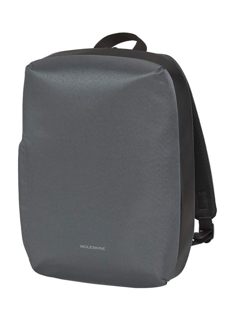 Waterproof Backpack For 15-Inch Laptop 35x27x9.5cm Grey/Black