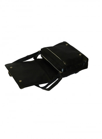 Genuine Leather Designer Crossbody Bag Black