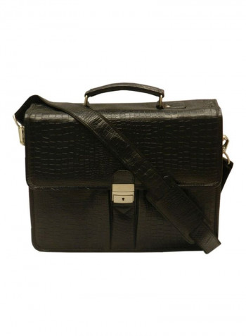 Leather Crossbody Bag Black