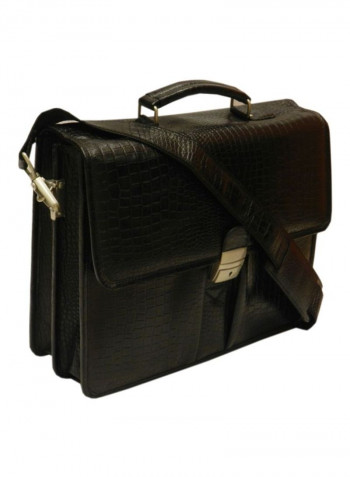 Leather Crossbody Bag Black