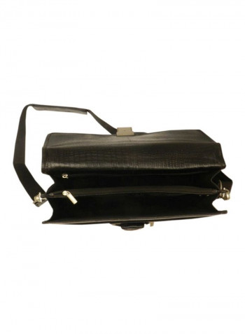 Leather Crossbody Bag Black