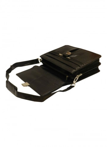 Leather Crossbody Bag Black