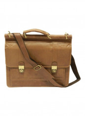 Leather Crossbody Bag Brown