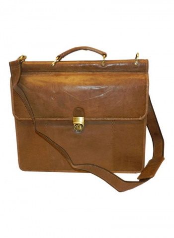 Leather Crossbody Bag Brown