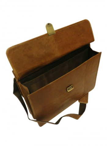 Leather Crossbody Bag Brown