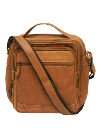Leather Crossbody Bag Rust