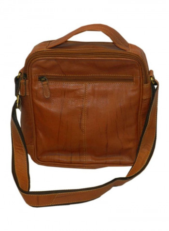 Leather Crossbody Bag Rust