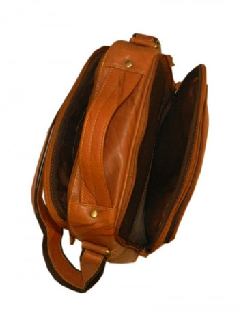 Leather Crossbody Bag Rust