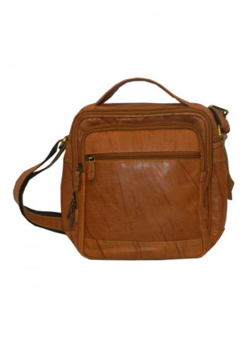 Leather Crossbody Bag Rust