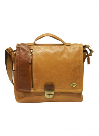 Leather Crossbody Bag Tan