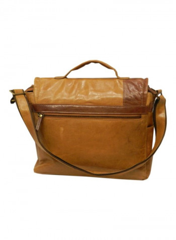 Leather Crossbody Bag Tan