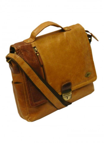 Leather Crossbody Bag Tan
