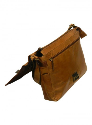 Leather Crossbody Bag Tan