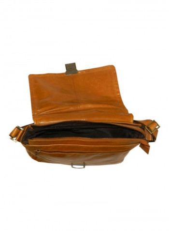 Leather Crossbody Bag Tan