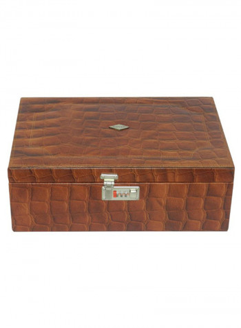 Multi-Purpose Croco Design Jewellery Box