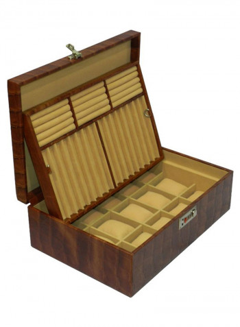 Multi-Purpose Croco Design Jewellery Box