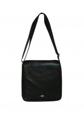 Genuine Leather Designer Crossbody Bag Black