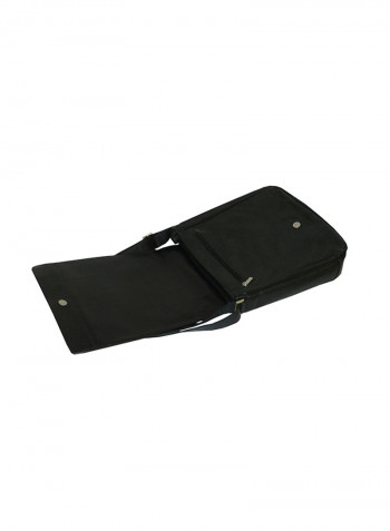 Genuine Leather Designer Crossbody Bag Black