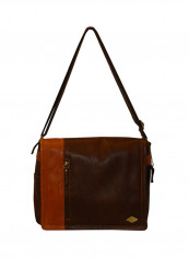 Genuine Leather Designer Crossbody Bag Dark Brown
