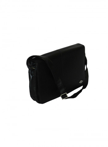 Genuine Leather Designer Crossbody Bag Black