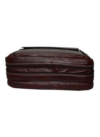 Leather Bag Fits 17 Inches Laptop Brown