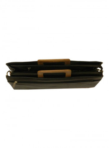 Leather Crossbody Bag Black