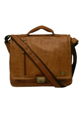 Leather Crossbody Bag Rust