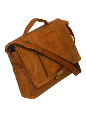 Leather Crossbody Bag Rust