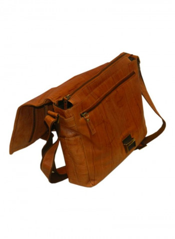 Leather Crossbody Bag Rust