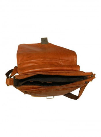 Leather Crossbody Bag Rust