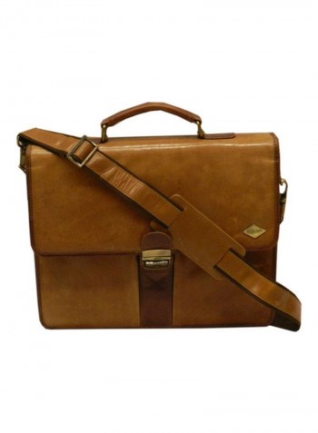 Leather Crossbody Bag Tan