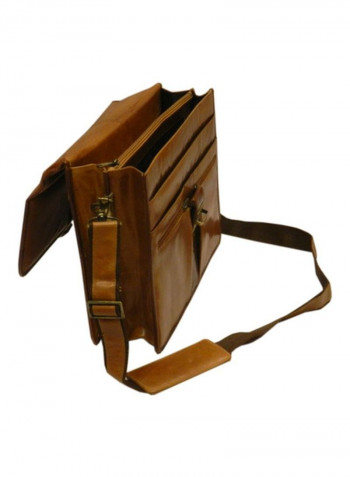 Leather Crossbody Bag Tan